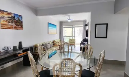Apartamento padrão com 3 dormitórios climatizados sendo 2 suítes, à menos de 300 metros do mar na praia da enseada-guarujá/sp