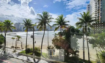 Apartamento alto padrão com vista total para o mar, sala 3 ambientes climatizada na praia das astúrias-guarujá/sp.
