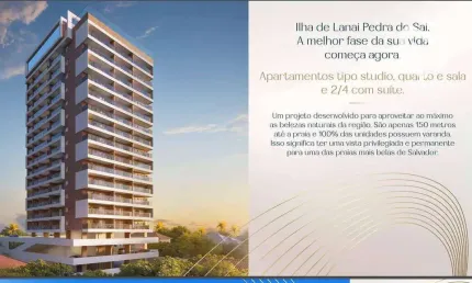Lanai Pedra do Sal - Apartamento residencial à venda, Itapuã, Salvador.
