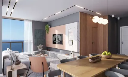 Apartamento com 3 dormitórios, meia praia, itapema - sc