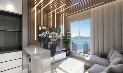 Apartamento com 2 dormitório  2° quadra!, meia praia, itapema - sc