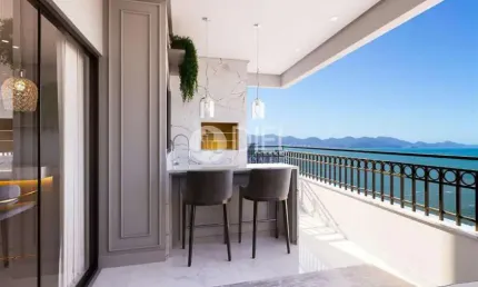 Apartamento vista mar com 2 suÍtes porto belo sc, Pereque, Porto Belo - SC