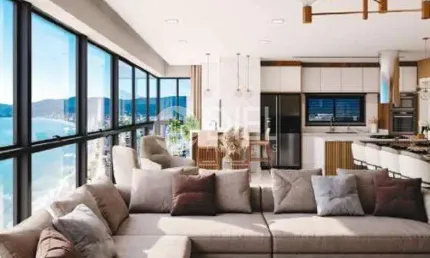 Apartamento com 4 suítes e 4 vagas em itapema-sc!, meia praia, itapema - sc