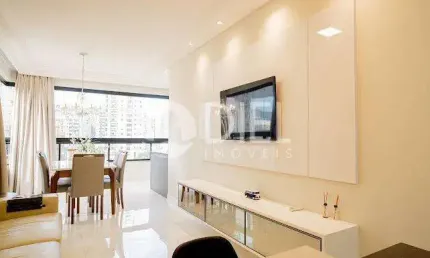 Apto mobiliado com 3 suítes e 2 vagas - quadra mar, meia praia, itapema - sc