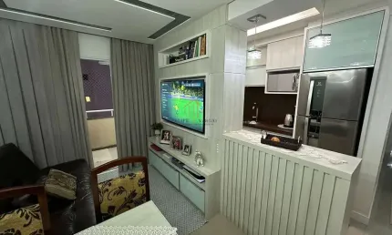 Apartamento mobiliado de 2 dormitórios na Pedra Branca