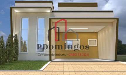 CASA TÉRREA  INÍCIO DE OBRA  Á VENDA NO CONDOMÍNIO TERRAS DA ESTÂNCIA - PAULÍNIA