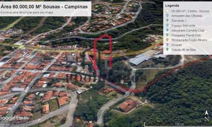ÁREA PARA EMPREENDIMENTO COMERCIAL OU RESIDENCIAL - ZM1 - APA - CENTRO DE SOUSAS - CAMPINAS - SP