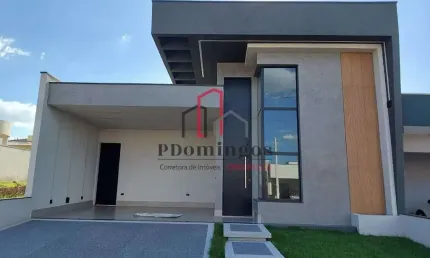 CASA TÉRREA - MODERNA E SOFISTICADA - CONDOMÍNIO OLÍVIO FRANCESCHINI - HORTOLÂNDIA