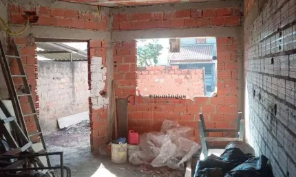 Terreno com construção em andamento - jardim interlagos - hortolândia