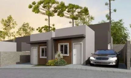 Casa para Venda em São José dos Pinhais, Colonia Rio Grande, 2 dormitórios, 1 suíte, 2 banheiros, 1 vaga