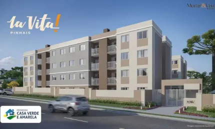 Apartamento para Venda em Pinhais, Vargem Grande, 2 dormitórios, 1 banheiro, 1 vaga
