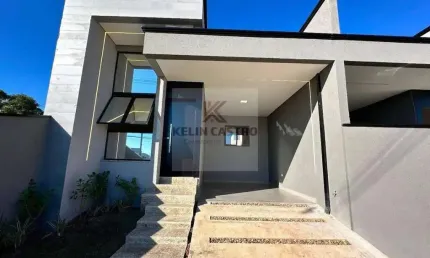 Casa para Venda em São José dos Pinhais, Cidade Jardim, 3 dormitórios, 1 suíte, 2 banheiros, 3 vagas