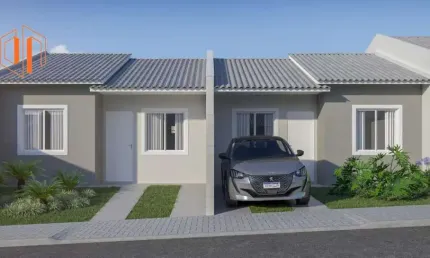 Casa para Venda em Fazenda Rio Grande, Estados, 2 dormitórios, 1 banheiro, 1 vaga
