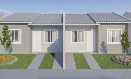 Casa para Venda em São José dos Pinhais, Campo Largo da Roseira, 2 dormitórios, 1 banheiro, 1 vaga