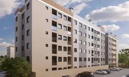 Apartamento para Venda em São José dos Pinhais, Pedro Moro, 2 dormitórios, 1 banheiro, 1 vaga