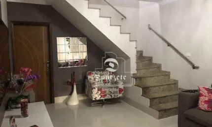Sobrado com 2 dormitórios à venda, 160 m² por r$ 650.000,00 - campestre - santo andré/sp