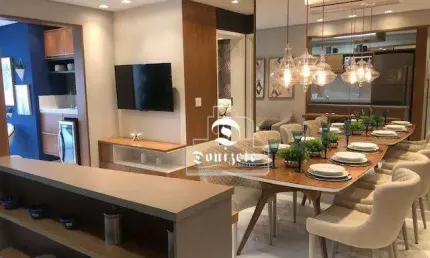 Apartamento duplex com 3 dormitórios à venda, 131 m² por r$ 1.400.000,00 - jardim - santo andré/sp