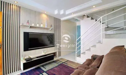 Sobrado com 2 dormitórios à venda, 90 m² por r$ 700.000,00 - campestre - santo andré/sp