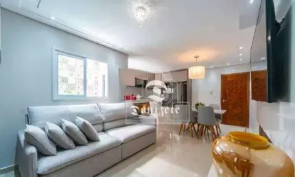 Apartamento com 2 dormitórios à venda, 70 m² por r$ 770.000,00 - vila valparaíso - santo andré/sp