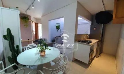 Apartamento com 2 dormitórios à venda, 38 m² por r$ 320.000,00 - vila scarpelli - santo andré/sp