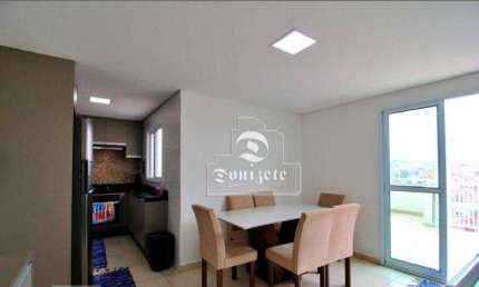 Cobertura à venda, 88 m² por R$ 419.999,90 - Vila Tibiriçá - Santo André/SP