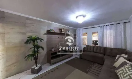 Sobrado com 4 dormitórios à venda, 202 m² por R$ 729.990,99 - Jardim Santo Alberto - Santo André/SP