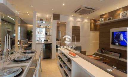 Apartamento com 3 dormitórios à venda, 57 m² por R$ 436.400,00 - Vila Valparaíso - Santo André/SP
