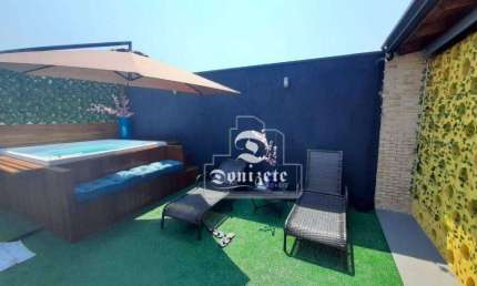 Cobertura com 3 dormitórios à venda, 134 m² por R$ 850.000,00 - Paraíso - Santo André/SP