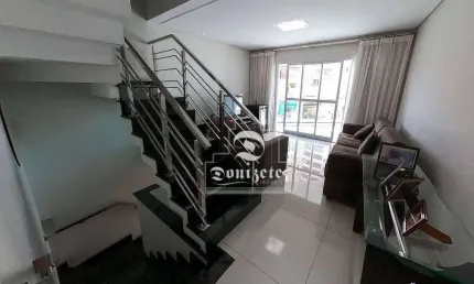 Sobrado com 3 dormitórios, 152 m² - venda por R$ 860.000,00 ou aluguel por R$ 4.579,17/mês - Vila Assunção - Santo André/SP