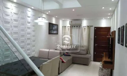 Sobrado com 3 dormitórios à venda, 105 m² por r$ 571.000,00 - vila marina - santo andré/sp