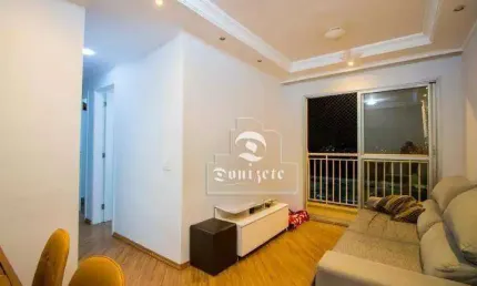 Apartamento com 3 dormitórios à venda, 60 m² por R$ 367.000,00 - Vila Homero Thon - Santo André/SP