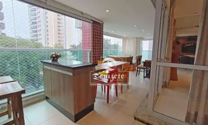 Apartamento com 3 dormitórios à venda, 197 m² por r$ 2.300.000,00 - jardim - santo andré/sp