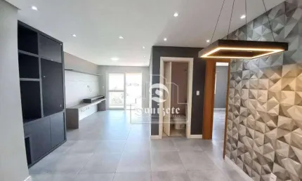 Apartamento com 3 dormitórios para alugar, 106 m² por r$ 6.970,00/mês - jardim - santo andré/sp