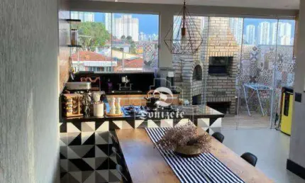 Cobertura com 2 dormitórios à venda, 90 m² por R$ 574.990,00 - Vila Scarpelli - Santo André/SP
