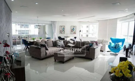 Apartamento com 3 dormitórios à venda, 232 m² por r$ 2.800.000,00 - vila assunção - santo andré/sp