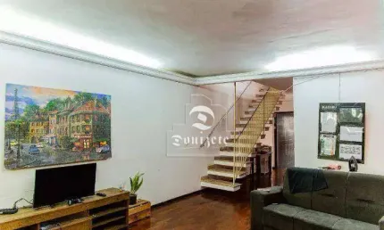 Sobrado com 3 dormitórios, 206 m² - venda por R$ 720.000,00 ou aluguel por R$ 3.662,50/mês - Jardim - Santo André/SP