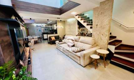 Sobrado com 4 dormitórios à venda, 221 m² por R$ 1.449.999,90 - Jardim - Santo André/SP