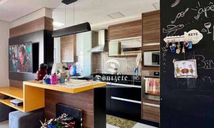 Apartamento à venda, 72 m² por R$ 658.000,08 - Vila Valparaíso - Santo André/SP