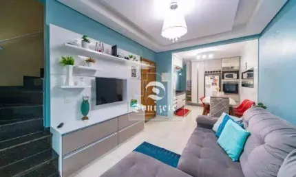 Cobertura com 3 dormitórios à venda, 150 m² por R$ 640.000,00 - Vila Cecília Maria - Santo André/SP