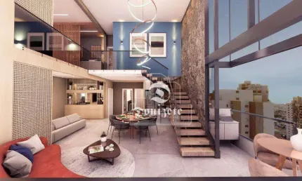 Apartamento Duplex com 3 dormitórios à venda, 179 m² por R$ 3.600.000,00 - Jardim - Santo André/SP