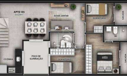 Cobertura com 3 dormitórios à venda, 121 m² por R$ 849.999,99 - Jardim Bela Vista - Santo André/SP
