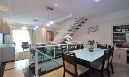 Sobrado com 3 dormitórios à venda, 205 m² por R$ 919.999,90 - Vila Camilópolis - Santo André/SP