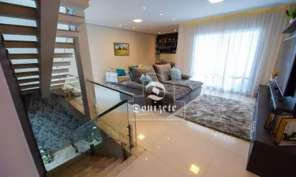 Sobrado com 4 dormitórios à venda, 375 m² por R$ 2.200.000,00 - Vila Homero Thon - Santo André/SP