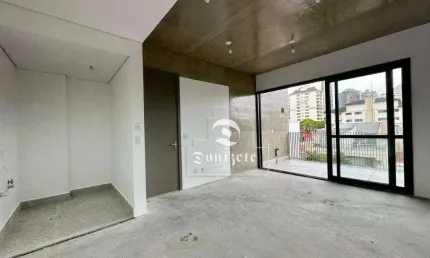 Apartamento com 1 dormitório à venda, 51 m² por r$ 740.000,00 - jardim - santo andré/sp