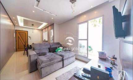 Apartamento para alugar, 92 m² por R$ 3.707,00/mês - Vila Alzira - Santo André/SP