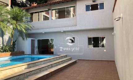 Casa com 3 dormitórios, 402 m² - venda por R$ 1.799.000,00 ou aluguel por R$ 8.443,00/mês - Vila Valparaíso - Santo André/SP