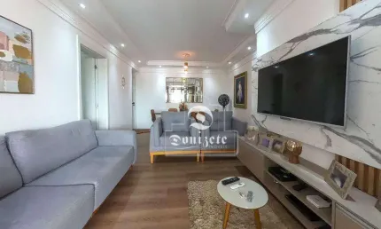 Apartamento com 3 dorms. 3suítes e varanda gourmet  andar alto à venda, 108 m² por r$ 1.350.000 - vila gilda - santo andré/sp