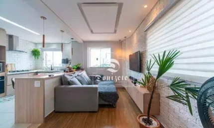 Sobrado com 3 dormitórios à venda, 144 m² por r$ 850.000,00 - vila assunção - santo andré/sp