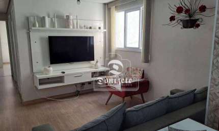 Apartamento com 2 dormitórios à venda, 62 m² por R$ 395.000,00 - Vila Humaitá - Santo André/SP
