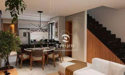 Sobrado com 3 dormitórios à venda, 140 m² por R$ 1.250.000,00 - Jardim Bela Vista - Santo André/SP
